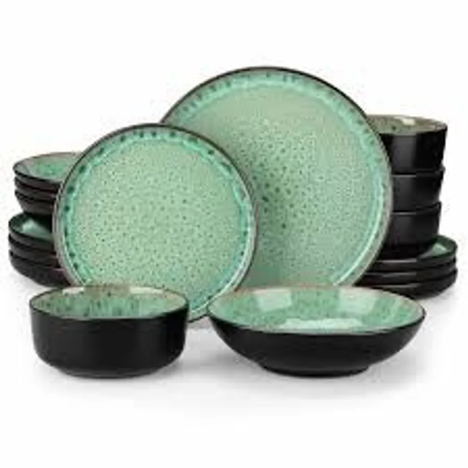 BOXED PLAYA 16 PIECE GLOSSY DINNERWARE SET (1 BOX)