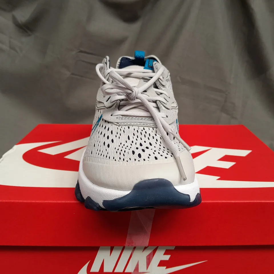 BOXED NIKE REACT VISION IN GREY FOG & BLUE - UK 5.5