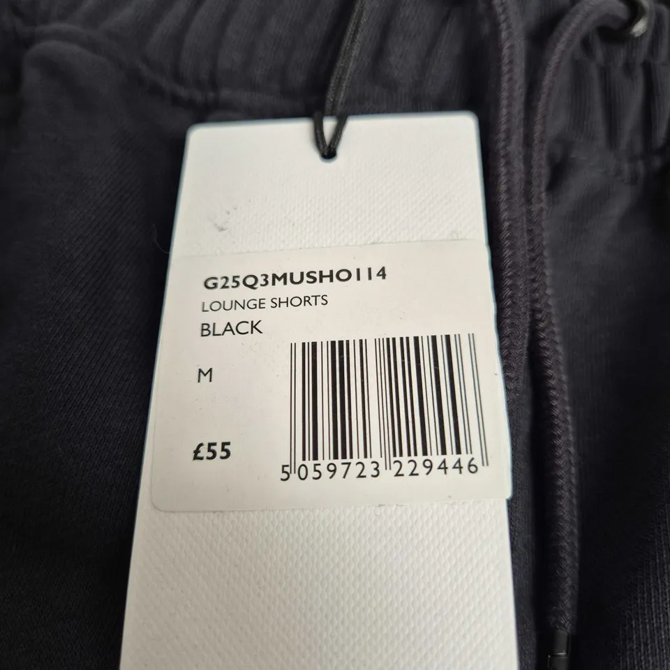 PRETTY GREEN MEN'S LOUNGE SHORTS – BLACK, SIZE M