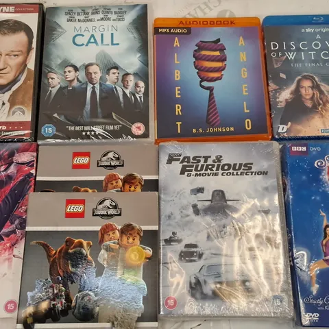 LOT OF APPROXIMATELY 38 ASSORTED MEDIA ITEMS TO INCLUDE FAST AND FURIOUS 8-MOVIE COLLECTION AND LEGO JURASSIC WORLD PS4 GAMES