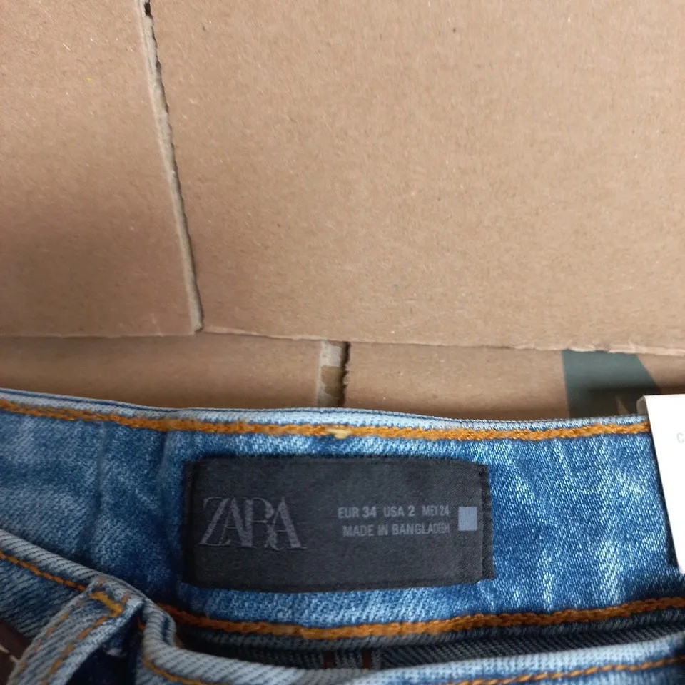 ZARA DENIM CULOTTE JEANS – UK 6 (EU 34 / US 2), MADE IN BANGLADESH