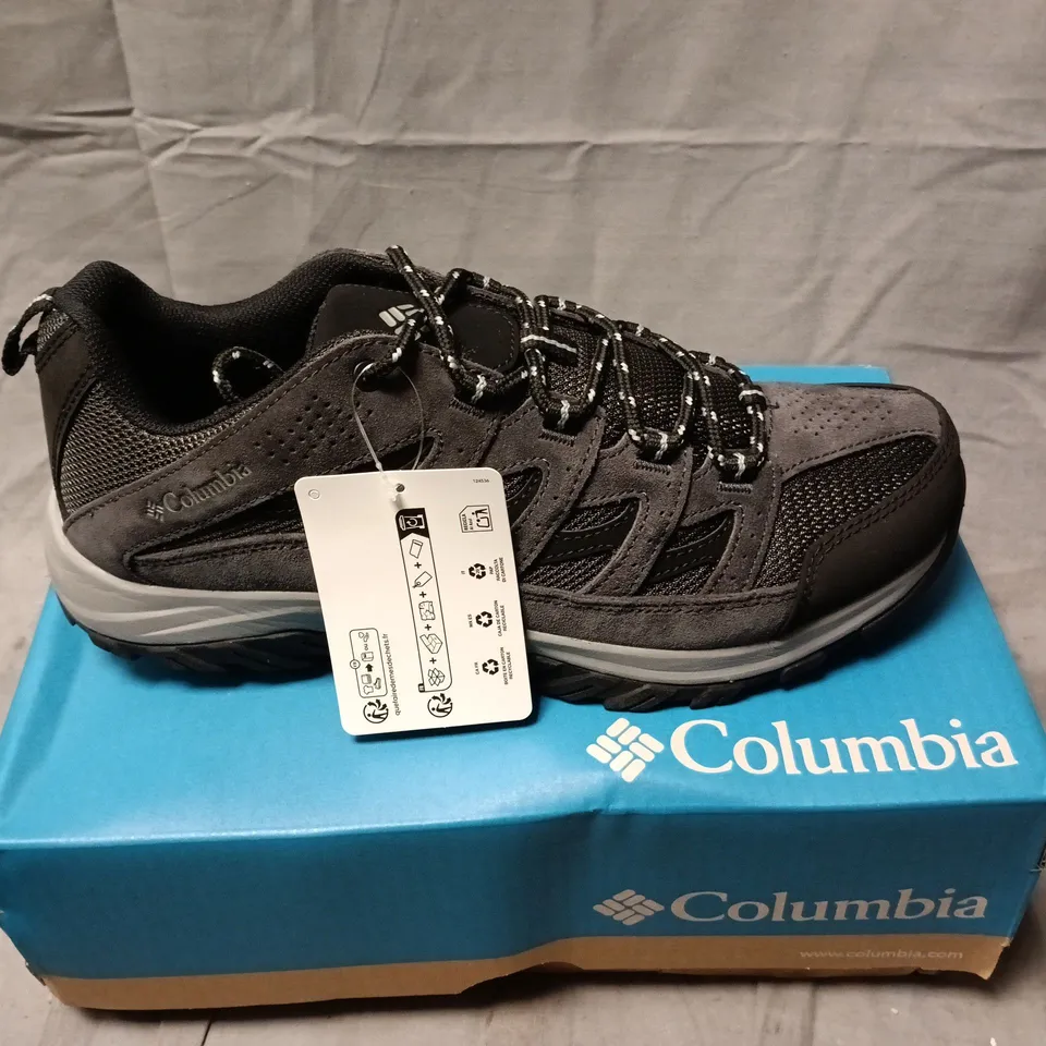 BOXED COLUMBIA CRESTWOOD MEN'S HIKING SHOES - GREY/BLACK, UK 10