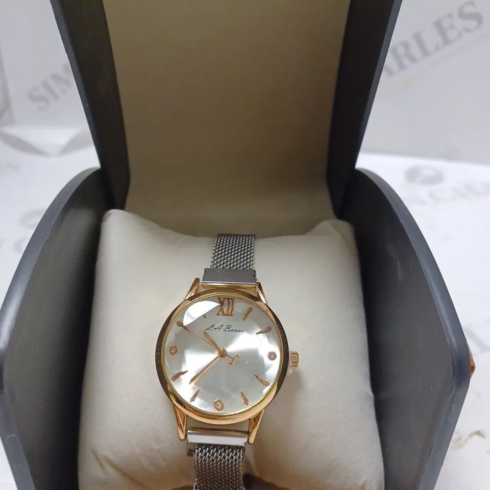 L.A BANUS WATCH – CHAIN LINK METAL STRAP – MAGNETIC CLASP