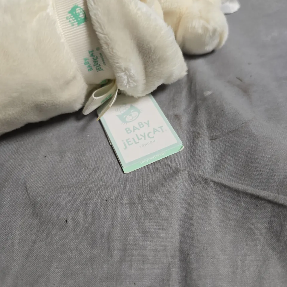 BABY JELLYCAT BASHFUL BLACK & CREAM PUPPY PLUSH SOOTHER– LONDON