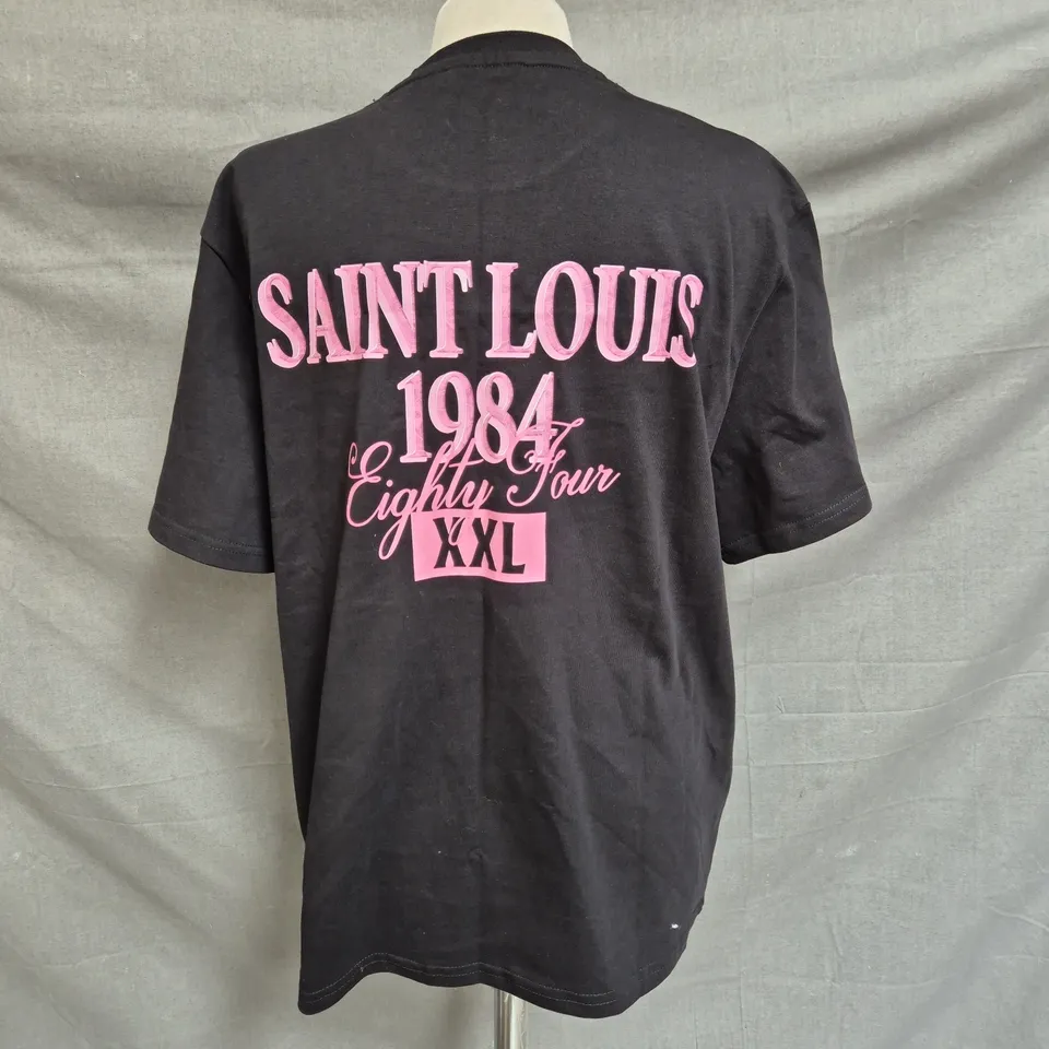 CLUB 1984 SAINT LOUIS T-SHIRT - BLACK - SIZE SMALL
