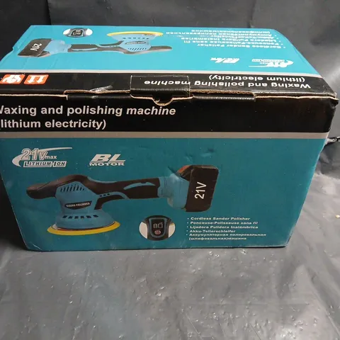 CORDLESS CAR WAXING/POLISHING MACHINE WITH 21V LI-ION BATTERY AND CHARGER