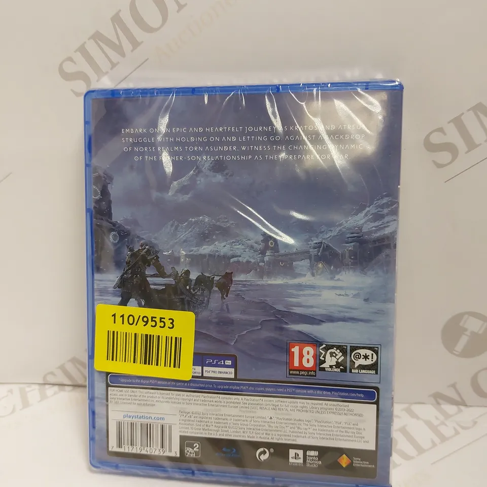 SEALED GOD OF WARS RAGNAROK PEGI 18 