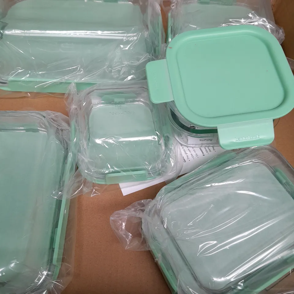 6 PC GLASS TUPLE WARE SET  