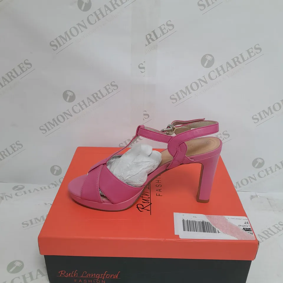 RUTH LANGSFORD HEELED SANDAL SIZE 4