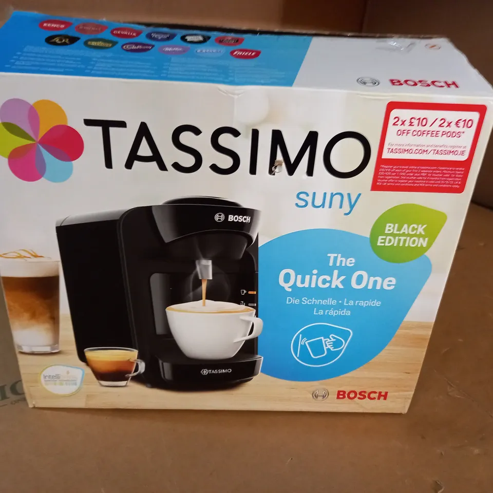 BOXED TASSIMO SUNY COFFEE MACHINE