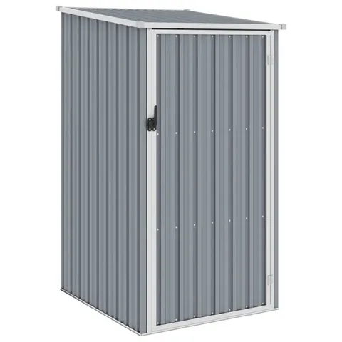 BOXED PEARCES GARDEN SHED 87 X 98 X 159 CM GALVANIZED STEEL - GREY (1 BOX)