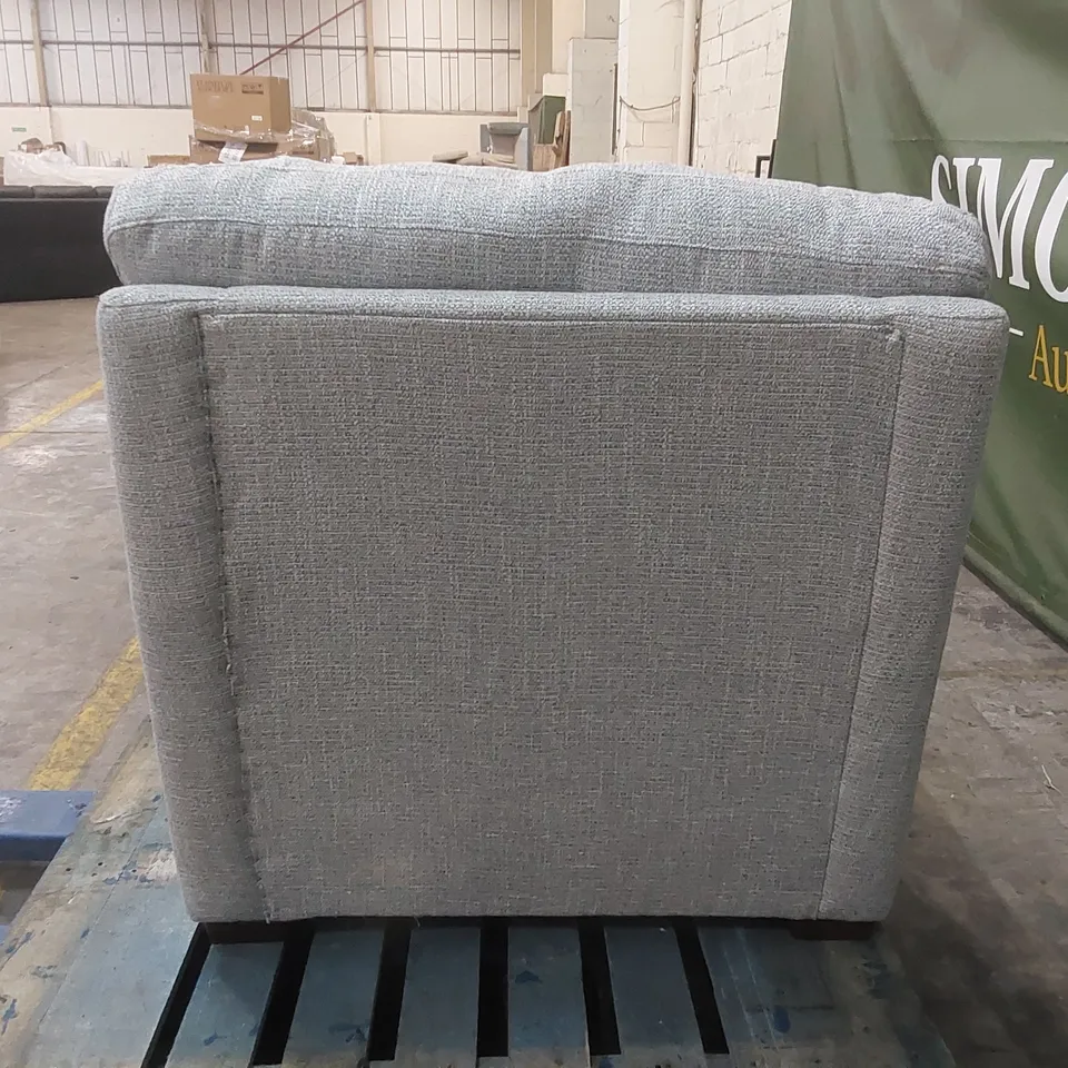 QUALITY DESIGNER HOUSTON FABRIC UPHOLSTERED ARMCHAIR