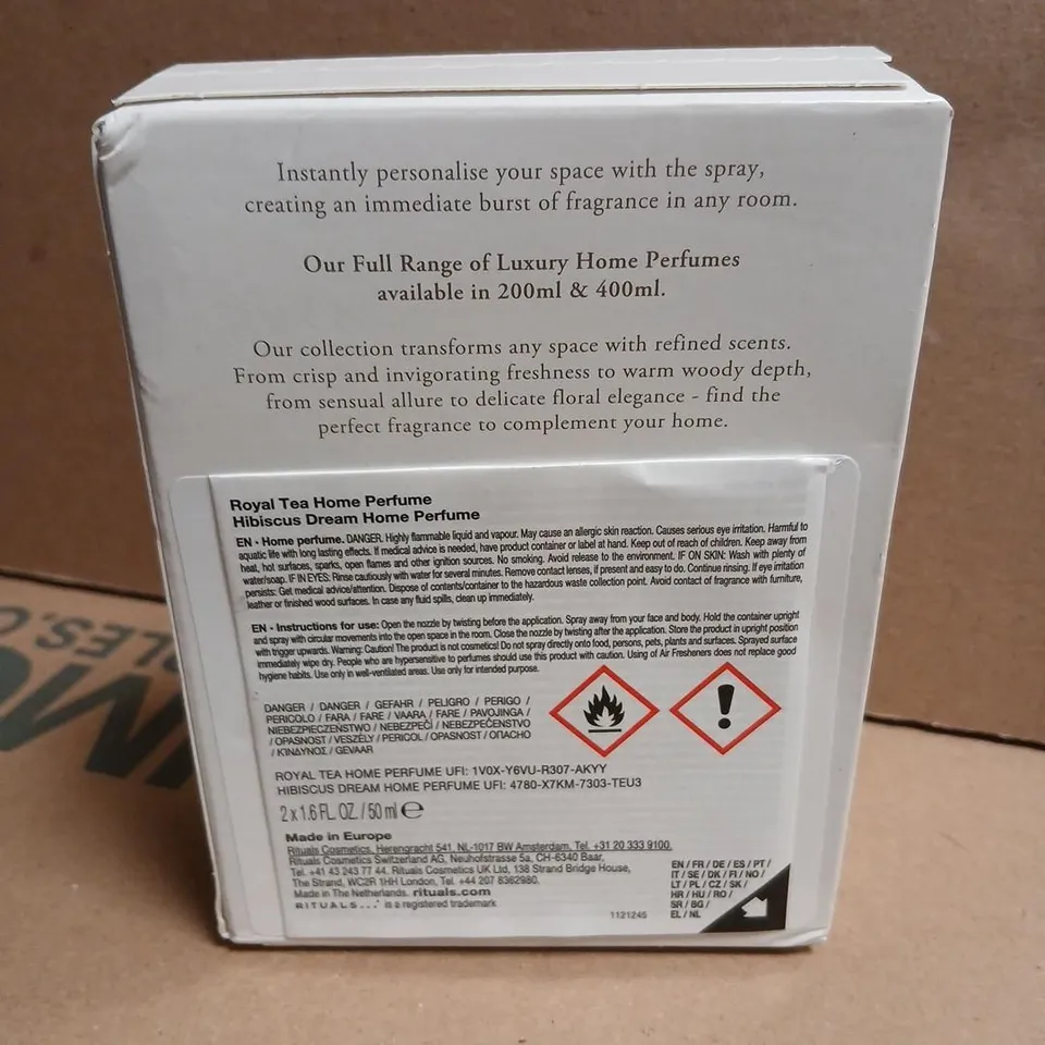 RITUALS ROYAL TEA HOME PERFUME HIBISCUS DREAM – 2 X 50ML