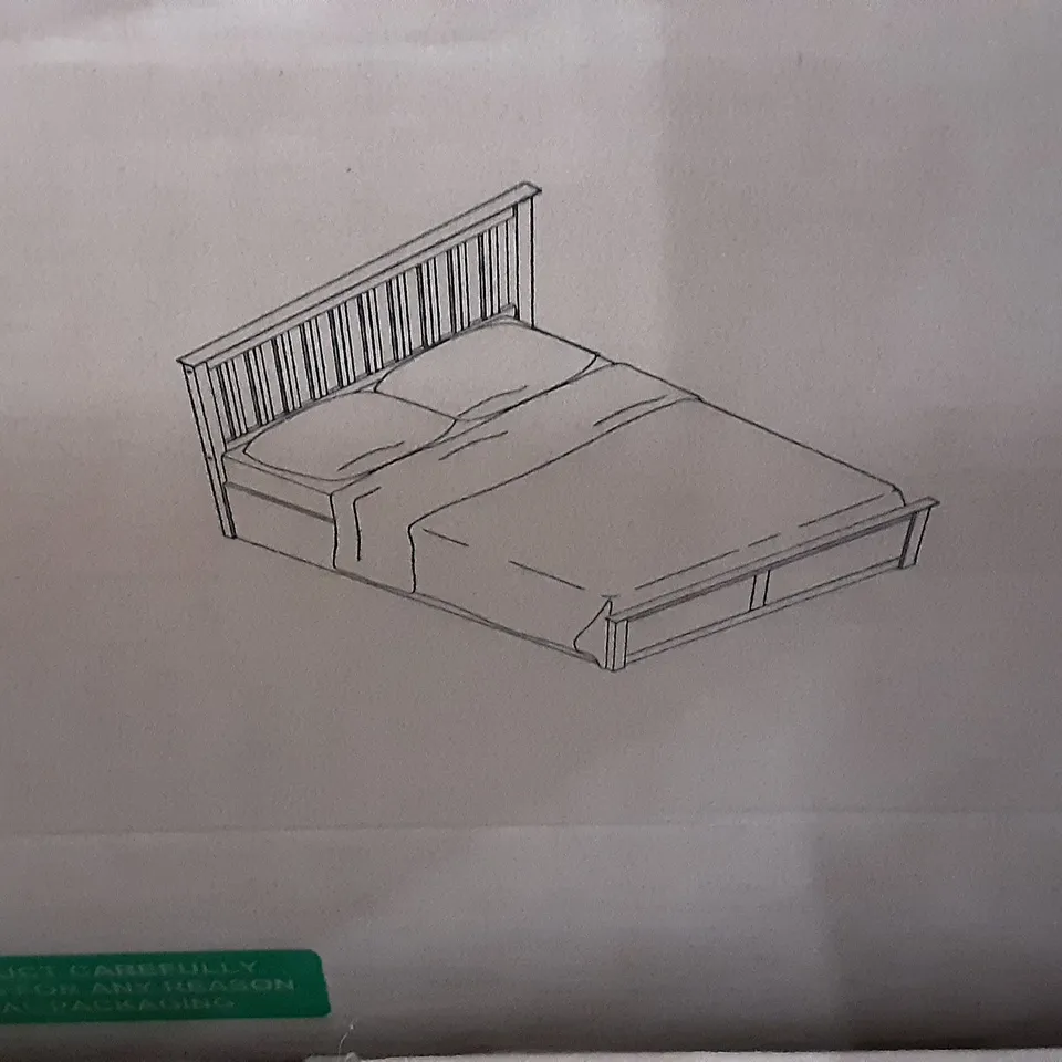 BOXED 135 CM PHOENIX OTTOMAN BED IN WHITE - 4 BOXES 