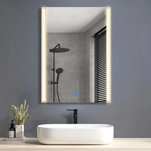 BOXED FAYE STREAMLINE FRAMELESS BATHROOM MIRROR [LED LIGHT]