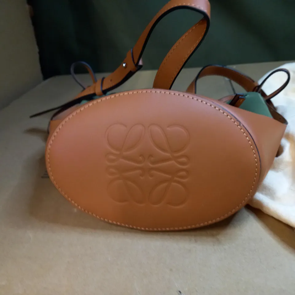 LOEWE BAG IN GREEN AND BROWN