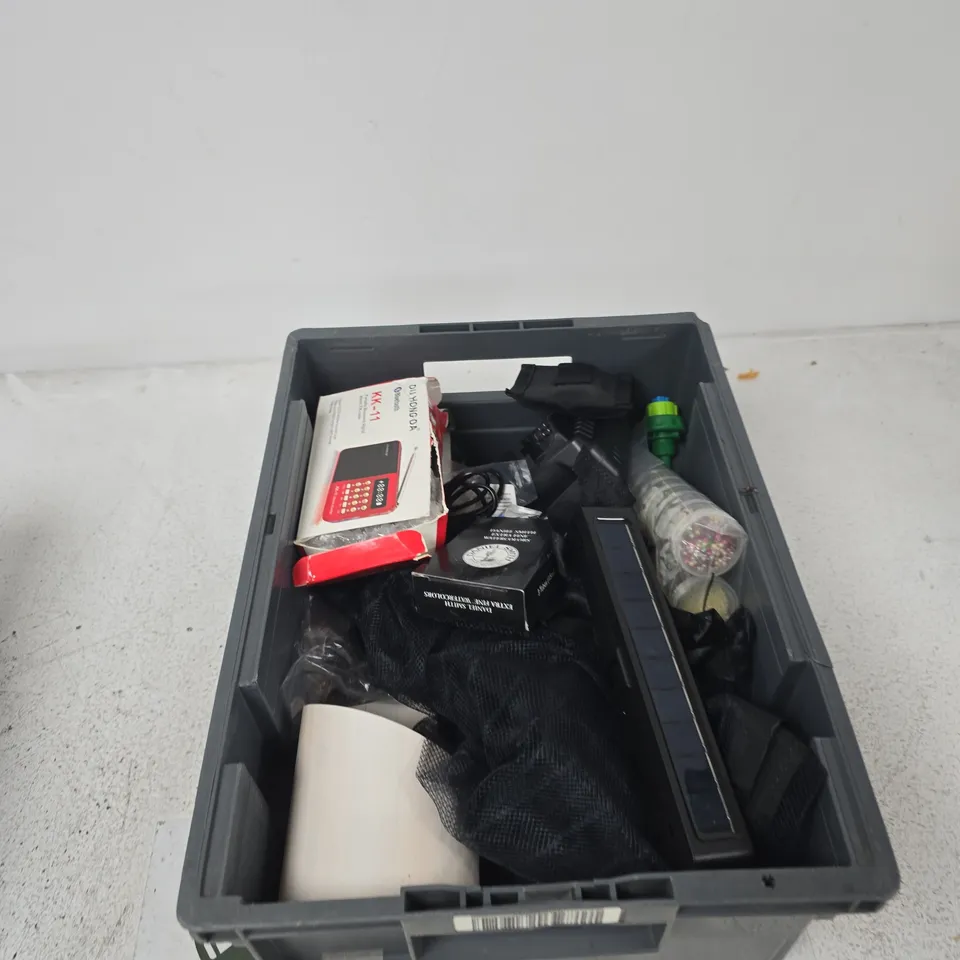 TOTE OF APPROXIMATELY 14 ASSORTED ITEMS TO INCLUDE: SHOE GOO