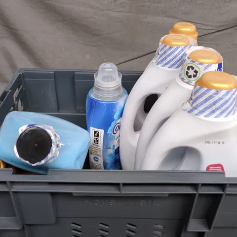 APPROXIMATELY 6 ASSORTED HOUSEHOLD PRODUCTS TO INCLUDE FABRIC CONDITIONER & FABRIC FRESHENER 