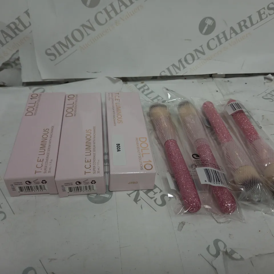 3 X T.C.E LUMINOUS DOLL 10 WITH 4 x BRUSHES