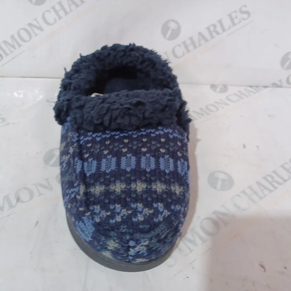MUK LUKS ANAIS SLIPPERS IN navy UK SIZE 6