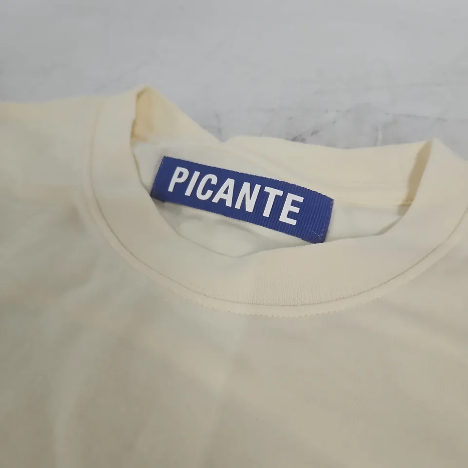 PICANTE CREAM T-SHIRT – UK M