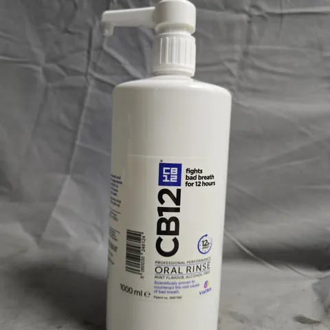 CB12 ORAL RINSE – MINT FLAVOUR, ALCOHOL FREE, 1000 ML