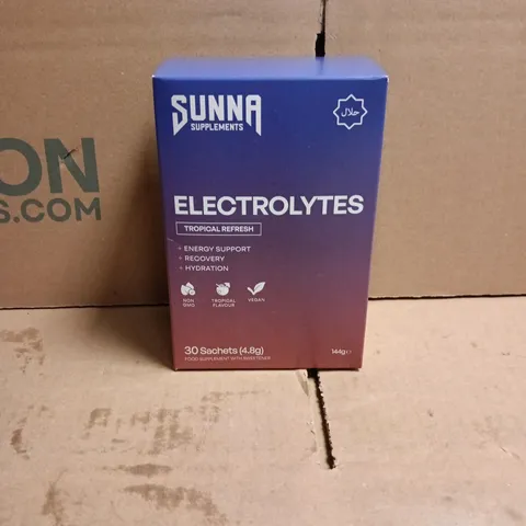 SUNNA SUPPLEMENTS ELECTROLYTES TROPICAL REFRESH FOOD SUPPLEMENT 30 SACHETS