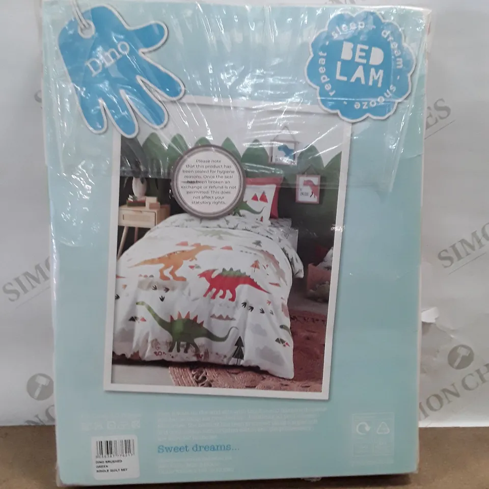 SEALED BED LAM DINI BRUSHED SINGLE QUILT SET 