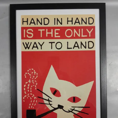 FRAMED LOVECATS, THE CURE ART PRINT BY INDIEPRINTS