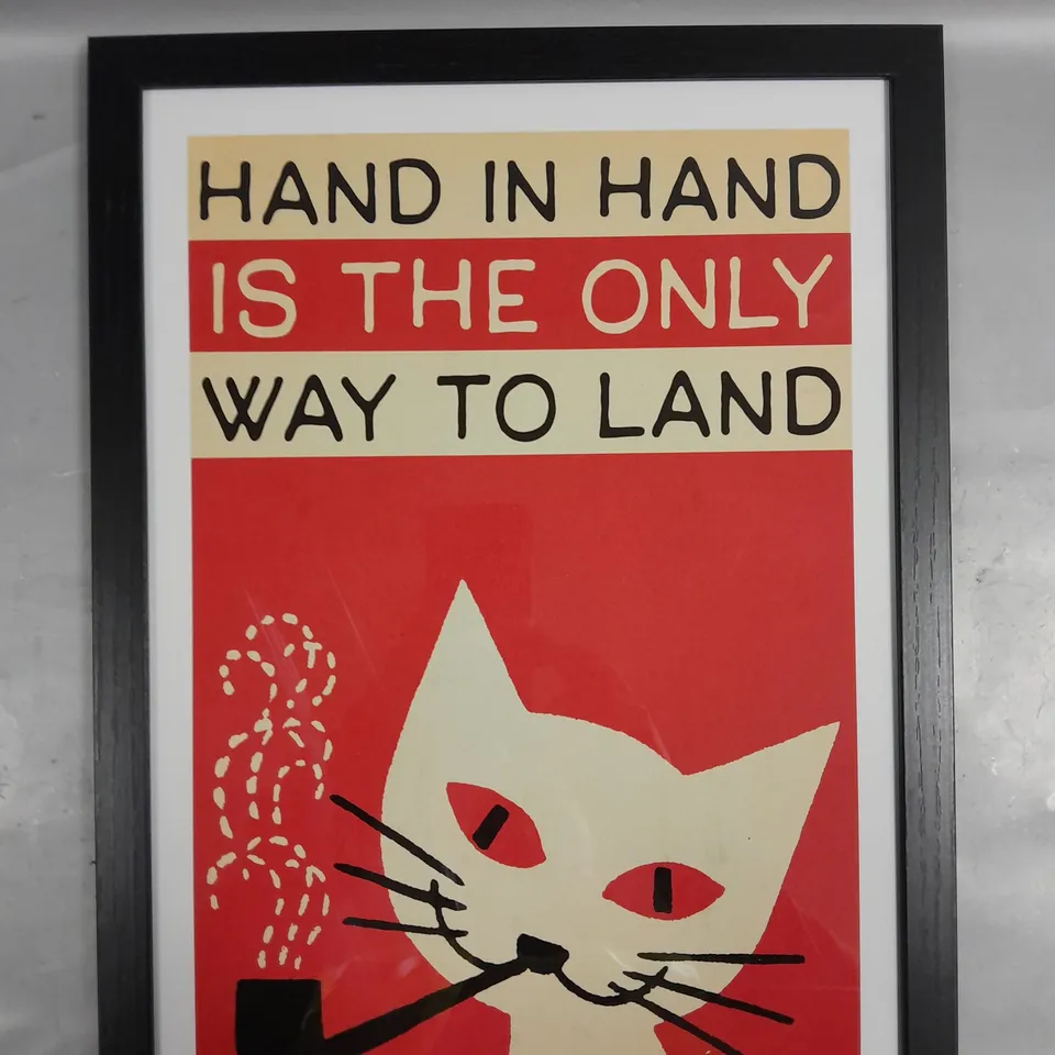 FRAMED LOVECATS, THE CURE ART PRINT BY INDIEPRINTS