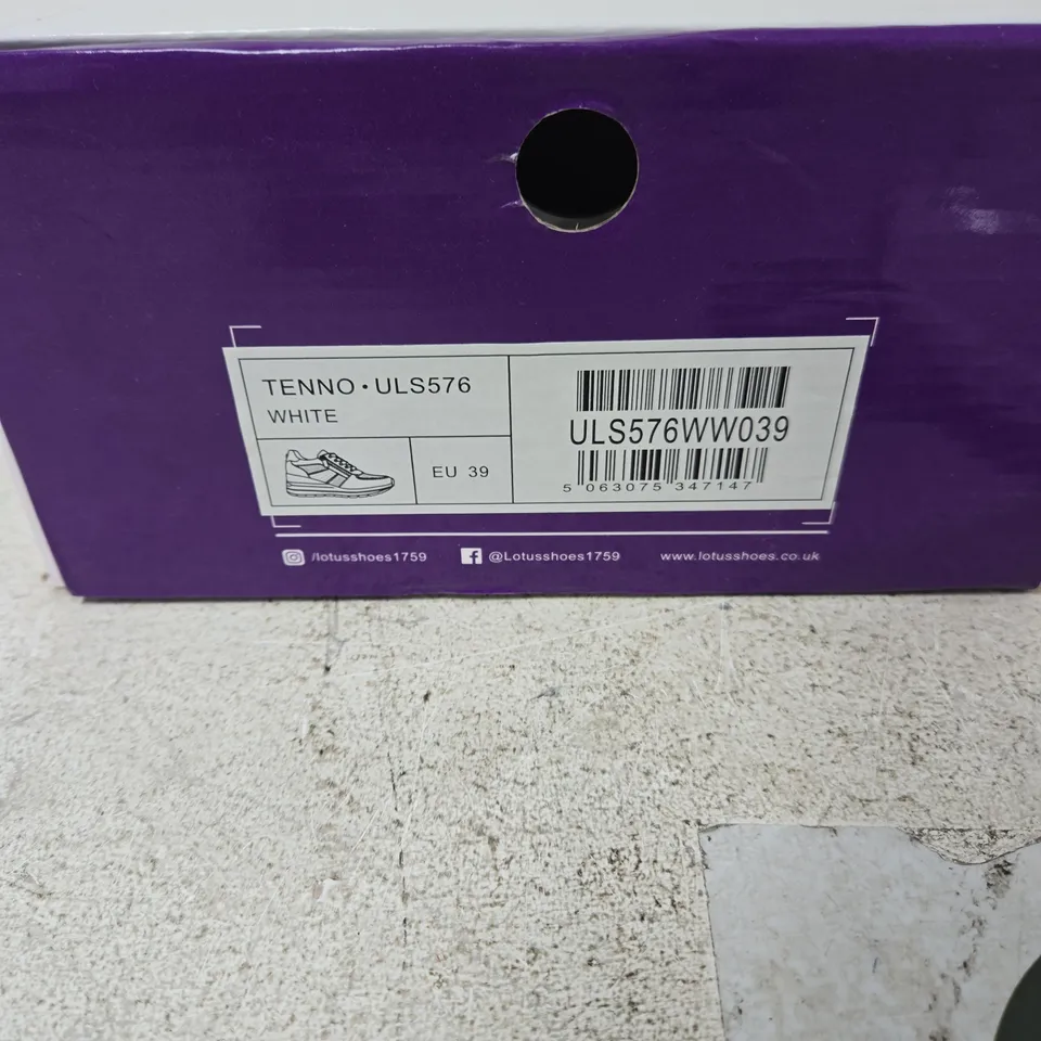 LOTUS TENNO ULS576 WHITE SNEAKERS – EU39 (UK 6)