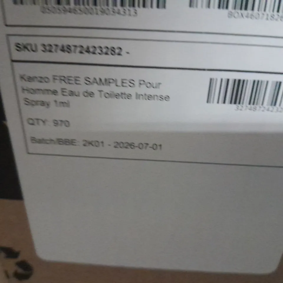 APPROXIMATELY 970 KENZO HOMME EAU DE TOILETTE INTENSE 1ML SAMPLES
