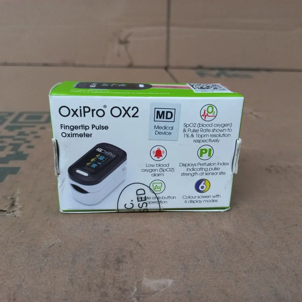 OXIPRO OX2 FINGERTIP PULSE OXIMETER BOXED