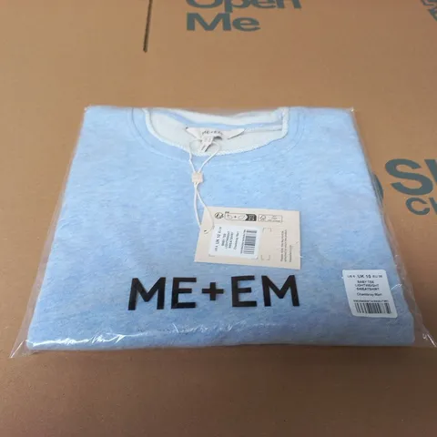ME+EM BABY TEE LIGHTWEIGHT SWEATSHIRT – CHAMBRAY MARL, UK 10