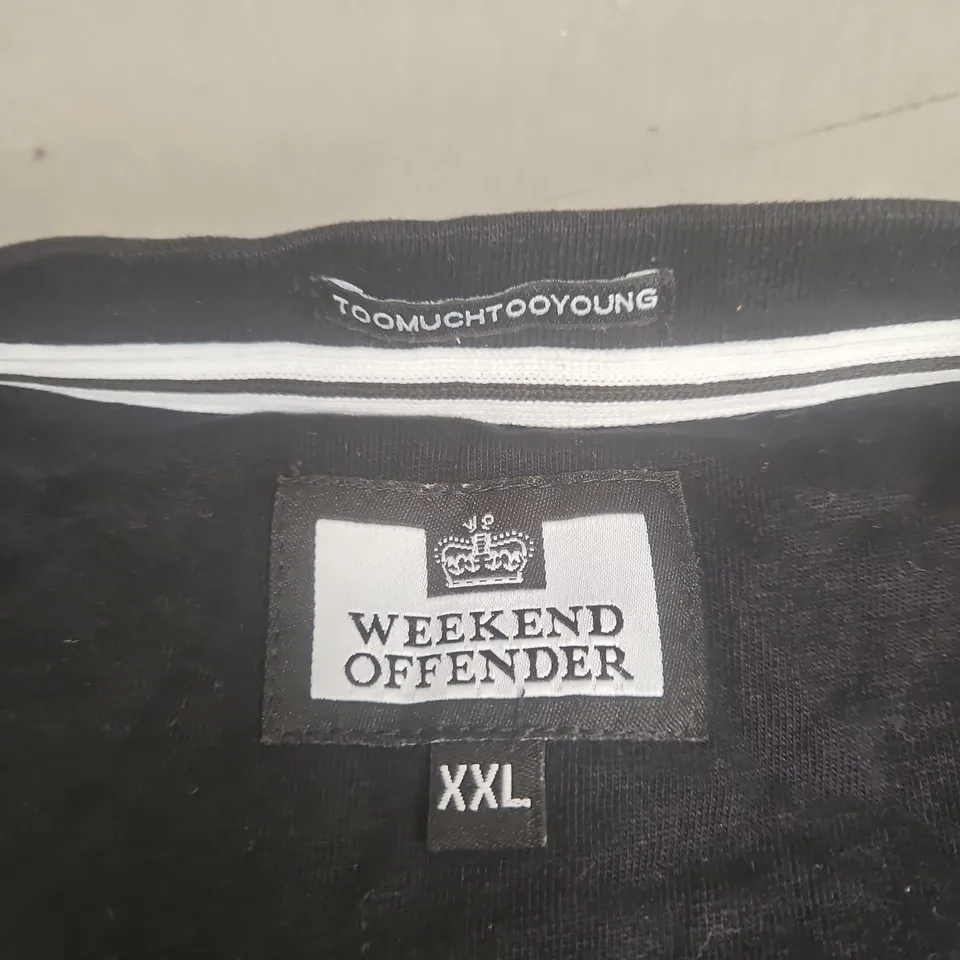 WEEKEND OFFENDER T-SHIRT – BLACK – XXL – TOO MUCH TOO YOUNG