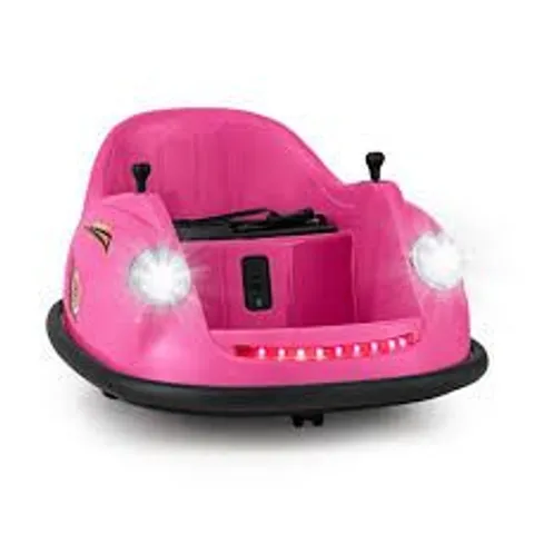 BOXED 12V KIDS RIDE ON BUMPER CAR WITH REMOTE CONTROL AND MUSIC -PINK-