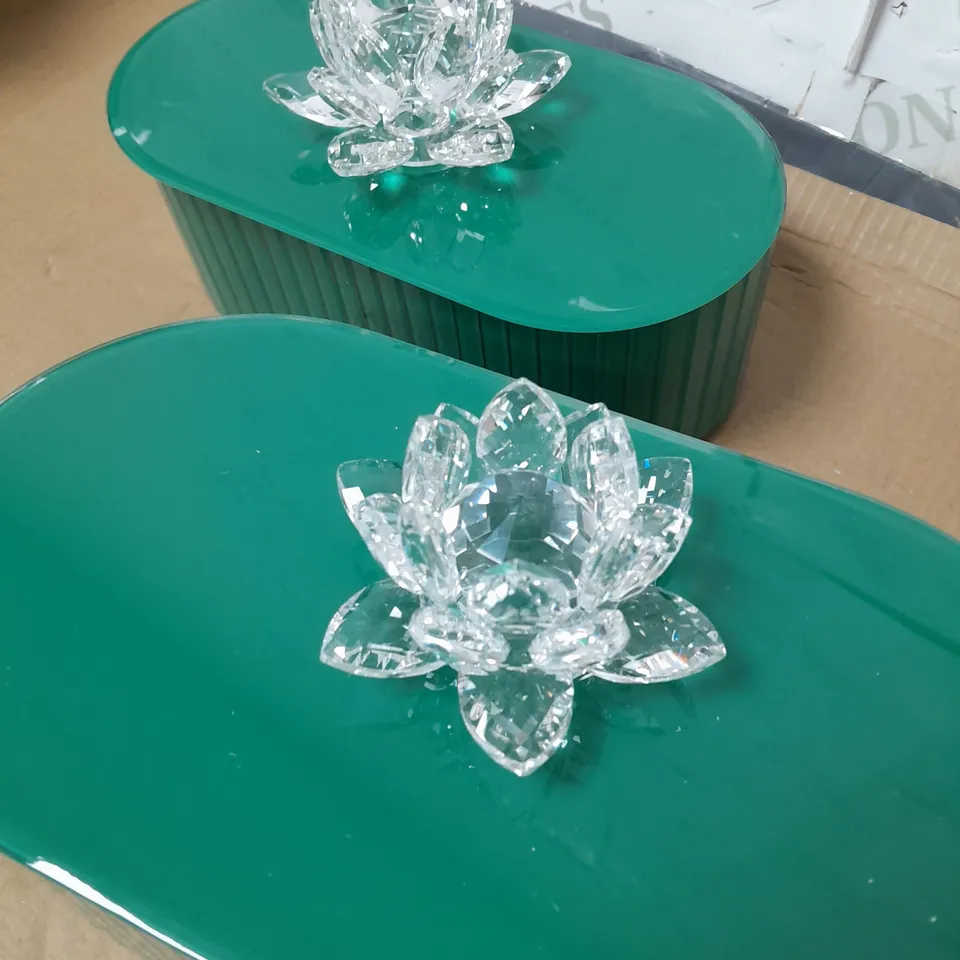 JM BY JULIEN MACONDALD SET OF 2 LOZENGE TRINKET BOXES