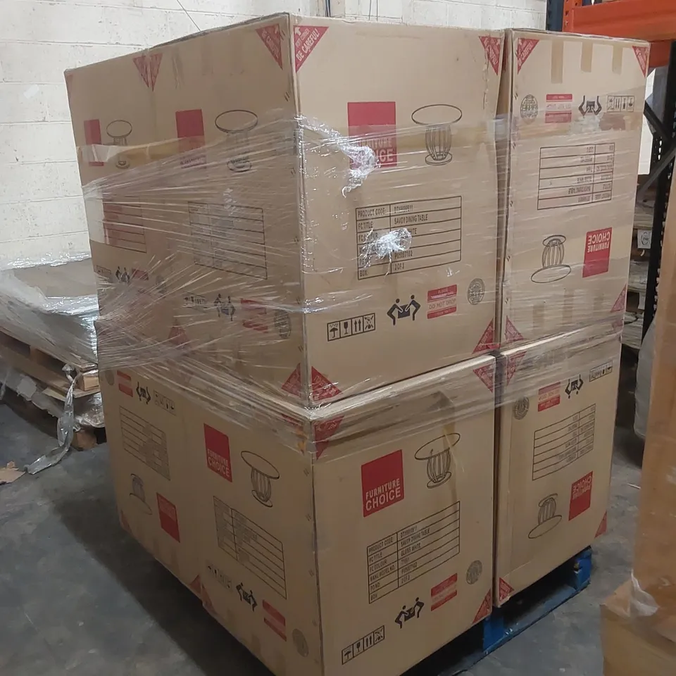 PALLET OF INCOMPLETE FURNITURE PARTS // BOXES 2/3 ONLY 