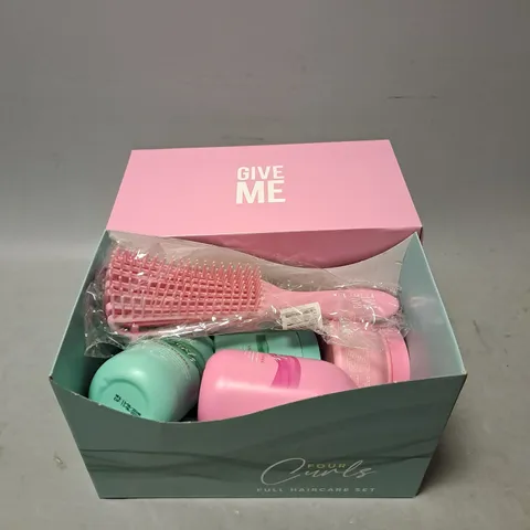 BOXED GIVE ME FOUR CURLS FULL HAIR CARE SET