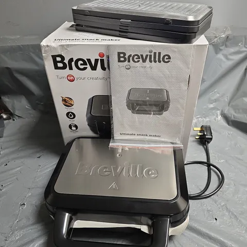 BOXED BREVILLE ULTIMATE 3-IN-1 TOASTIE MAKER