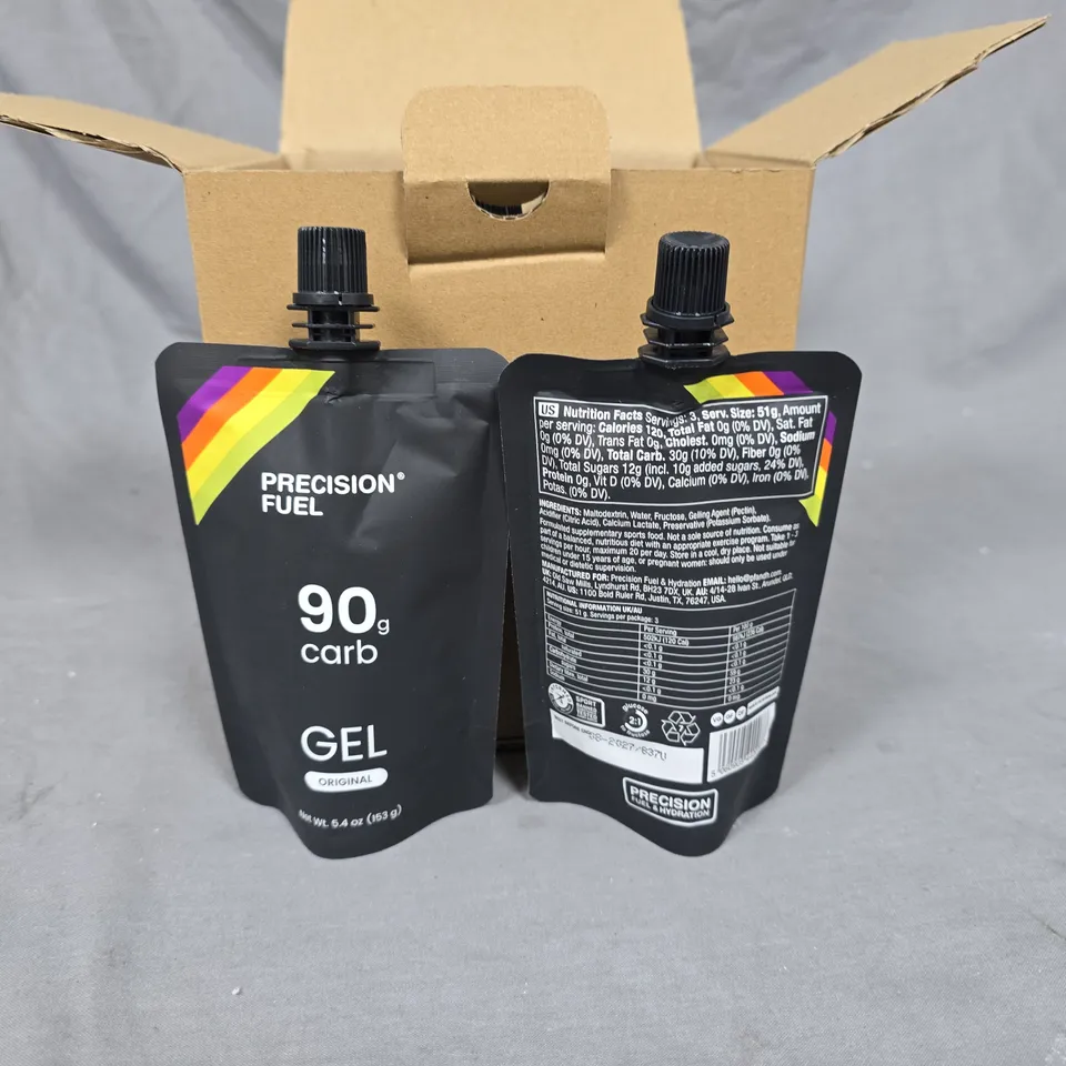 PRECISION FUEL 90G CARB 10-PACK OF 153G GELS IN ORIGINAL