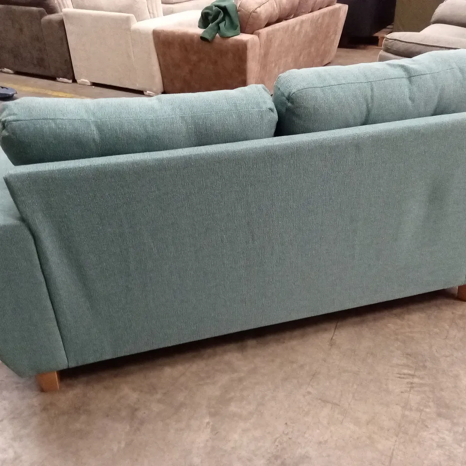 PRENT FABRIC 2 SEATER SOFA - TEAL RRP £799
