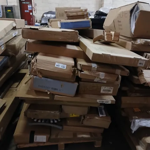 PALLET OF ASSORTED UNPROCESSED RAW RETURN FURNITURE 