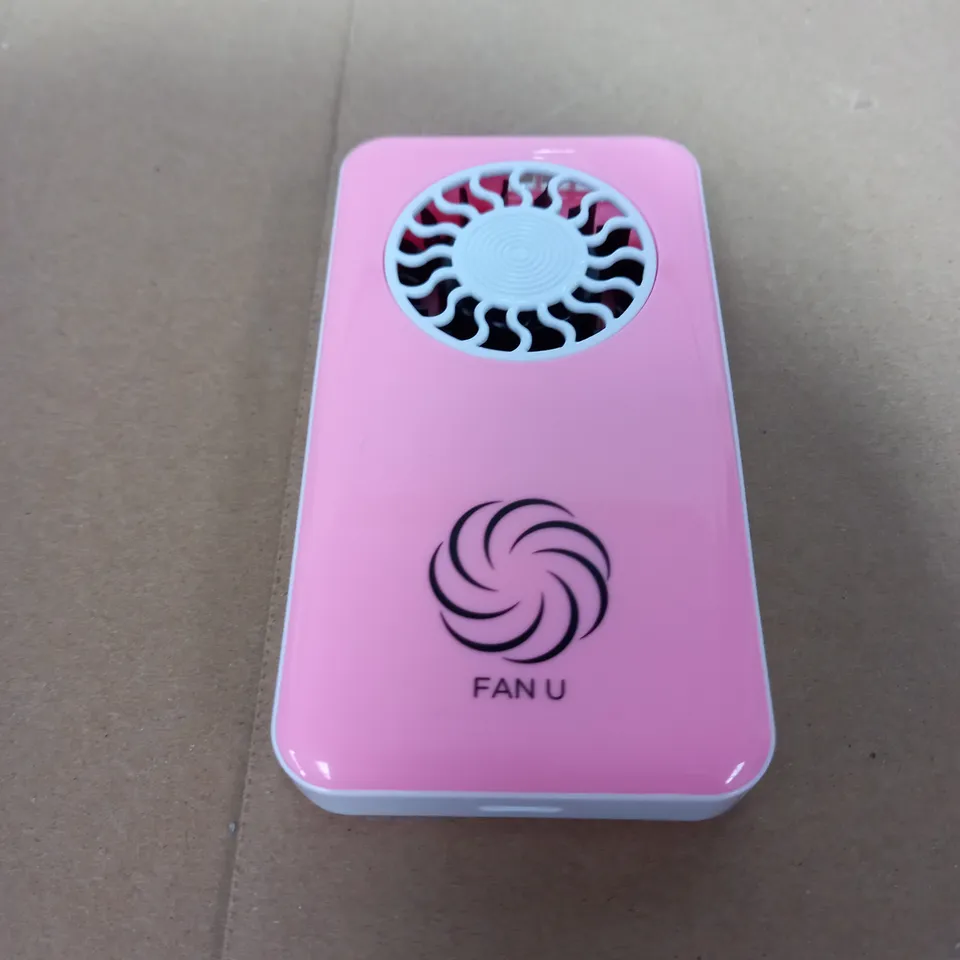  FAN U PORTABLE & RECHARGEABLE FAN - PINK
