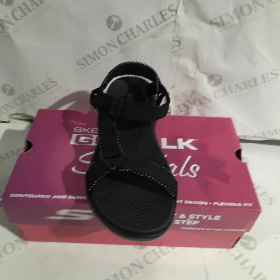 BOXED SKECHERS GO WALK SANDALS SIZE 6