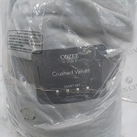 COZEE HOME DOUBLE SIZED VELVET DUVET COVER  - SUPER KING
