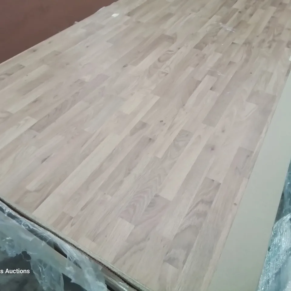 2M WOOD BLOCK EFFECT LAMINATE BREAKFAST BAR 