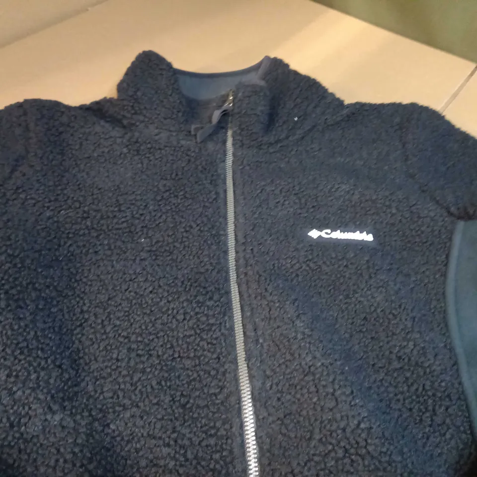 COLUMBIA BLACK FLEECE LINED/BORG JACKET - MEDIUM