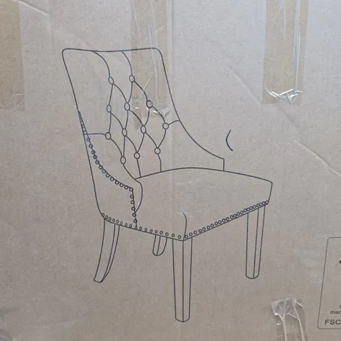 WARWICK PAIR OF DINNING CHAIR IN CHARCOAL - COLLECTION ONLY