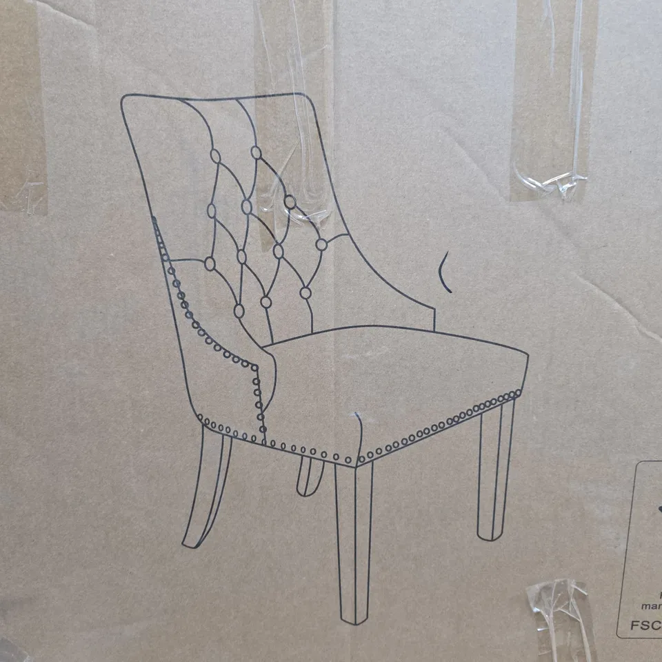 WARWICK PAIR OF DINNING CHAIR IN CHARCOAL - COLLECTION ONLY